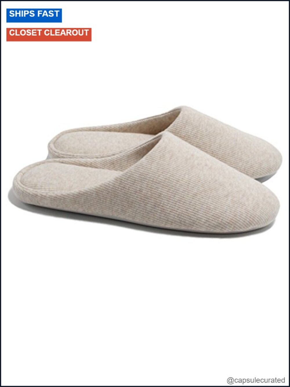 Women's Non-Slip House Slippers - Lightweight Cotton Memory Foam Indoor Slip-On